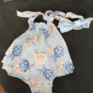 Baby Bubble Romper & Headband